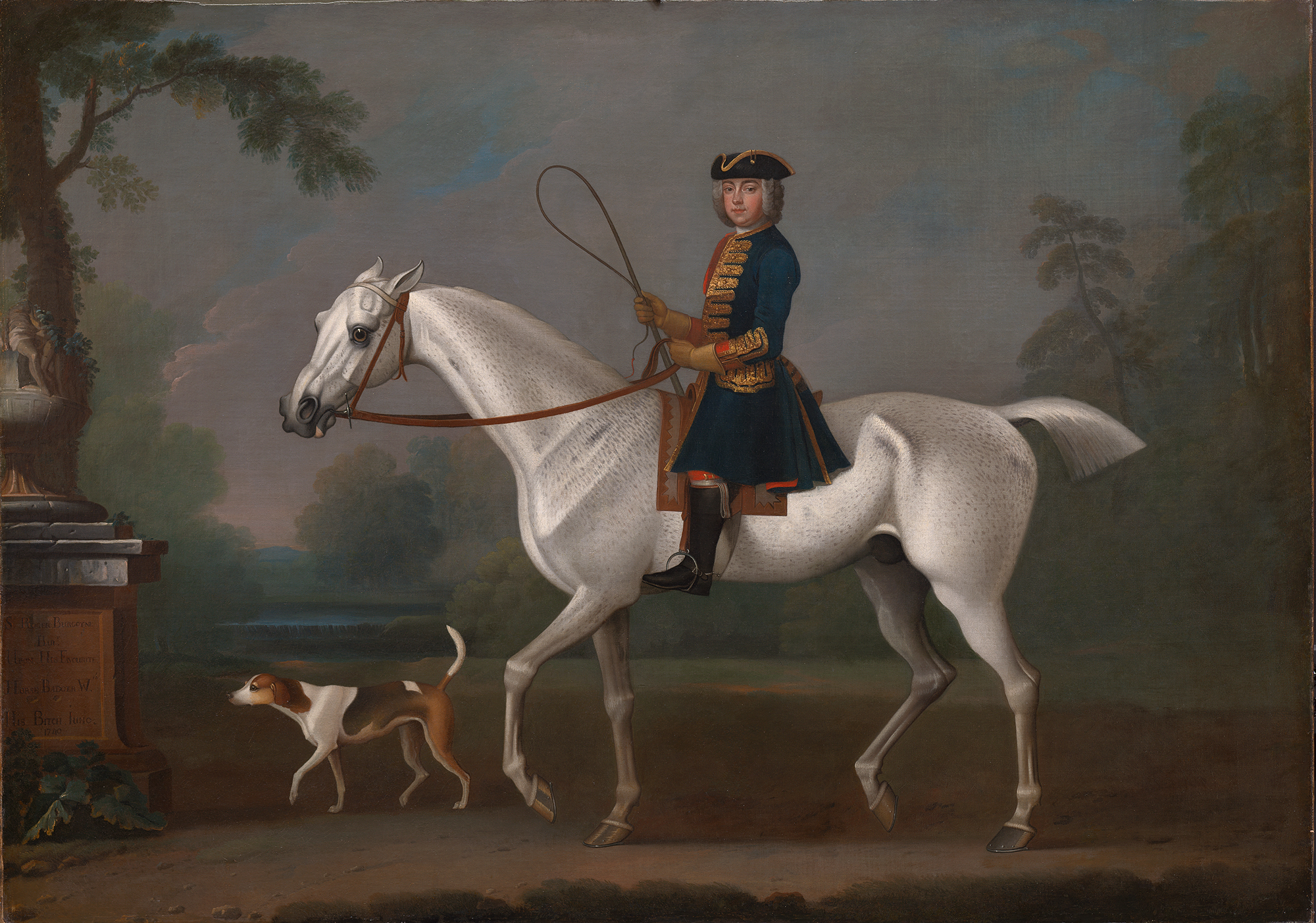 Sir Roger Burgoyne Riding Badger