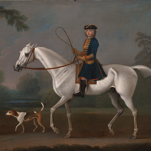 Sir Roger Burgoyne Riding Badger